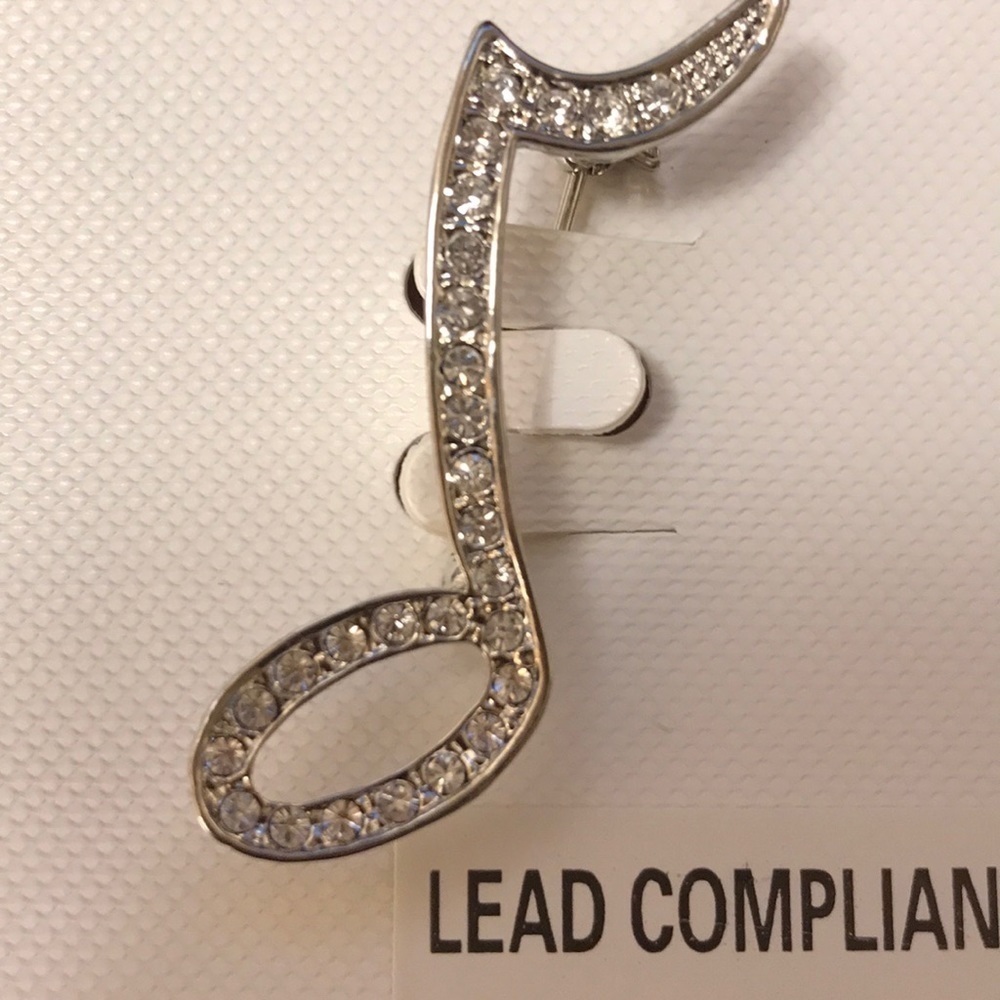 Quarter Note Brooch - Picture 3 of 5